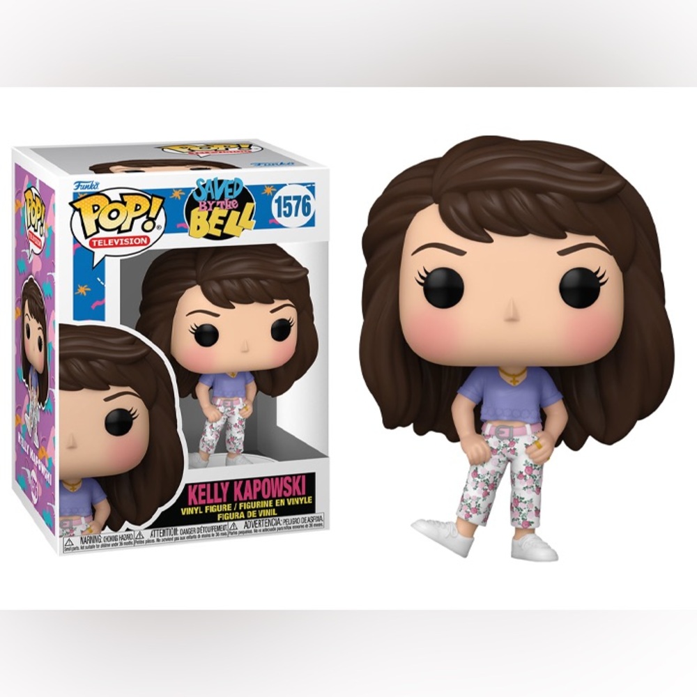 Funko Pop! Saved by the Bell Kelly Kapowski with Purple and Floral Design